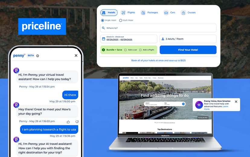 Plex Bit designed and built an eCommerce-like system for Priceline that handles thousands of bookings and high traffic smoothly