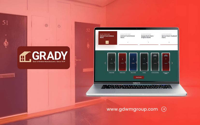 Grady Doors eCommerce site for Irish customers